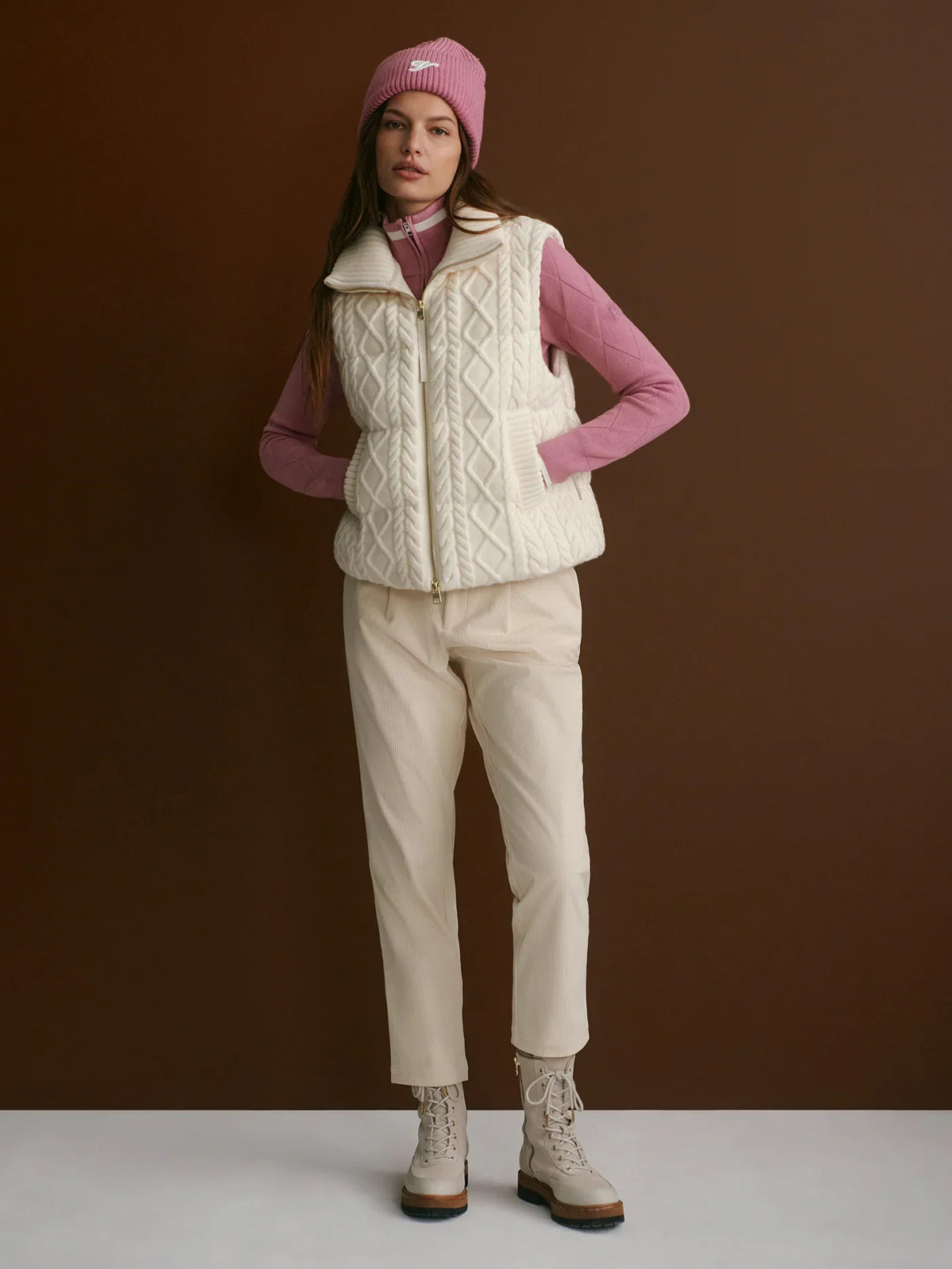 Irina Cable-Knit Gilet