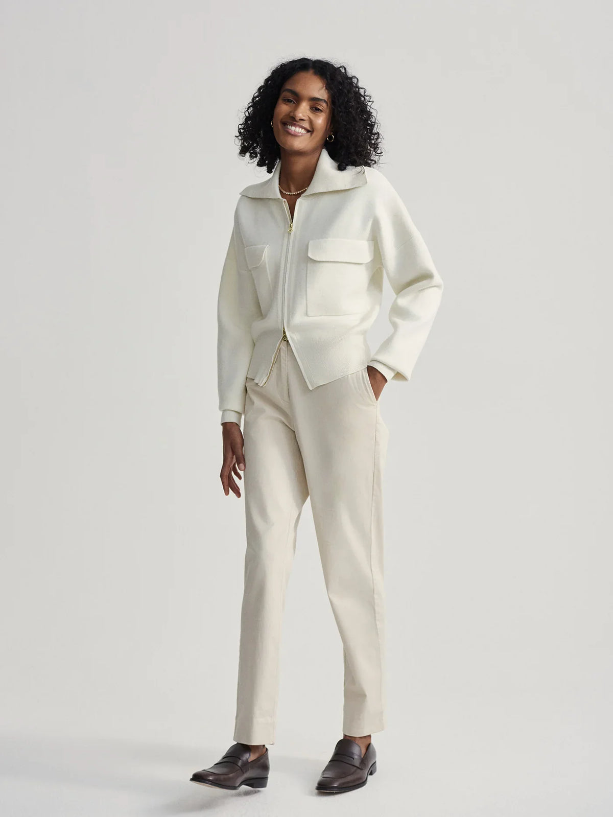 Felise Zip-Through Knit Jacket