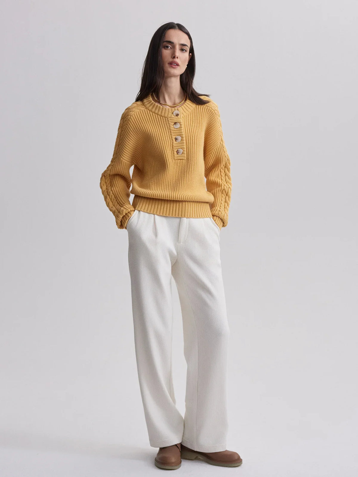Vera Button Neck Sweater