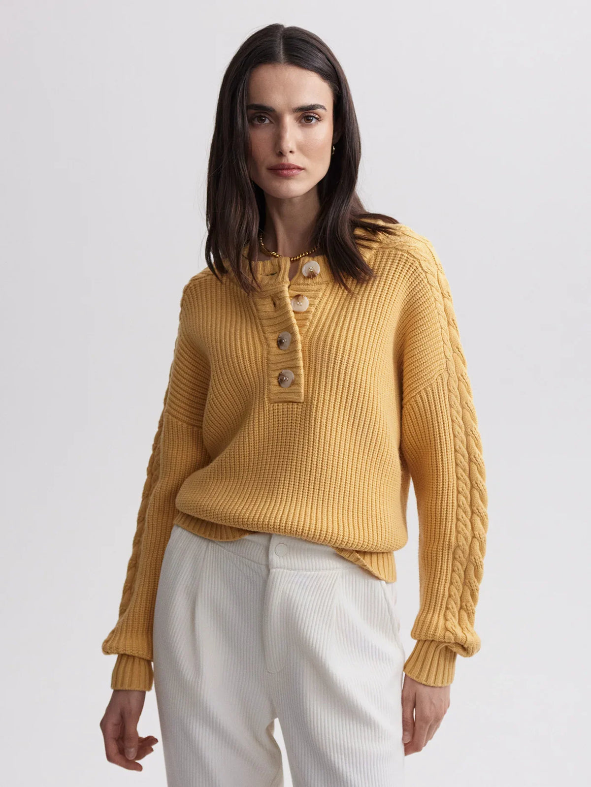 Vera Button Neck Sweater