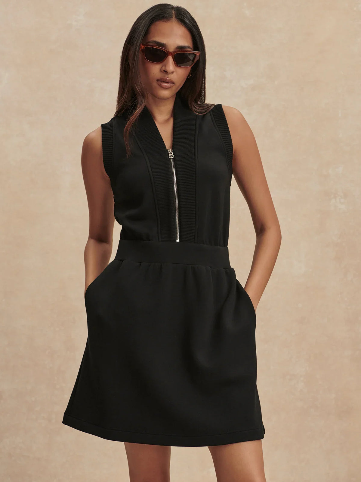 Polyanna Half Zip Dress